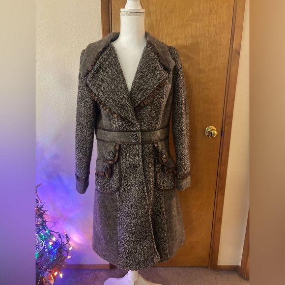 Christopher & Banks Jackets & Blazers - Christopher & Banks Womens Long Vintage Inspired Wool Blend Coat
